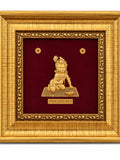 7 x 6 Bal Krishna 24K Fine Gold Framed Wall Art