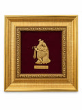7 x 6 Radha Krishna Fine Gold 99.9 Framed Wall Art Decor